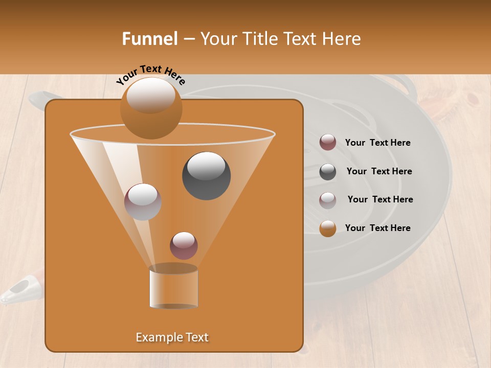 A Frying Pan With A Spatula On Top Of It PowerPoint Template