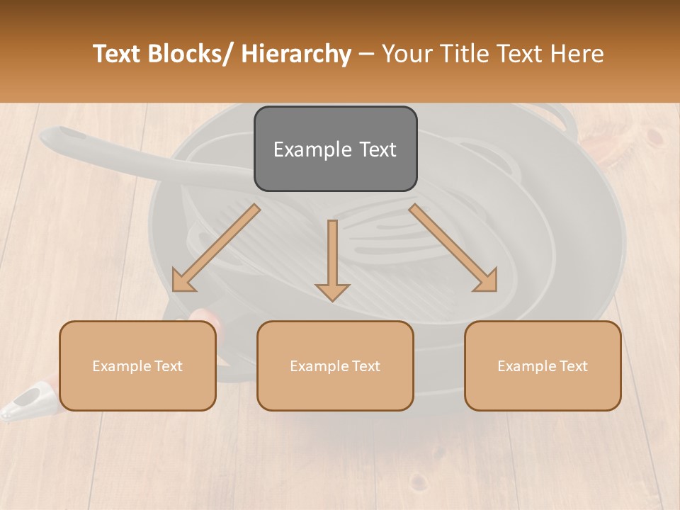 A Frying Pan With A Spatula On Top Of It PowerPoint Template