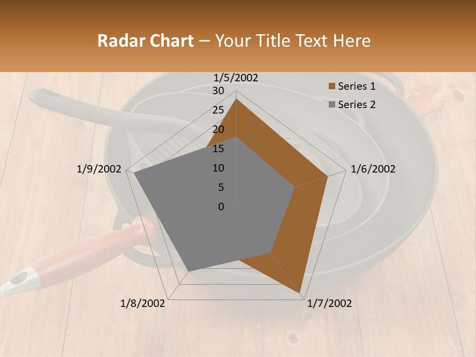 A Frying Pan With A Spatula On Top Of It PowerPoint Template