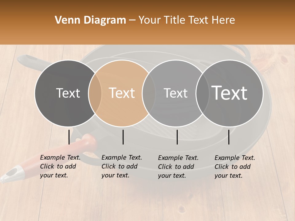 A Frying Pan With A Spatula On Top Of It PowerPoint Template