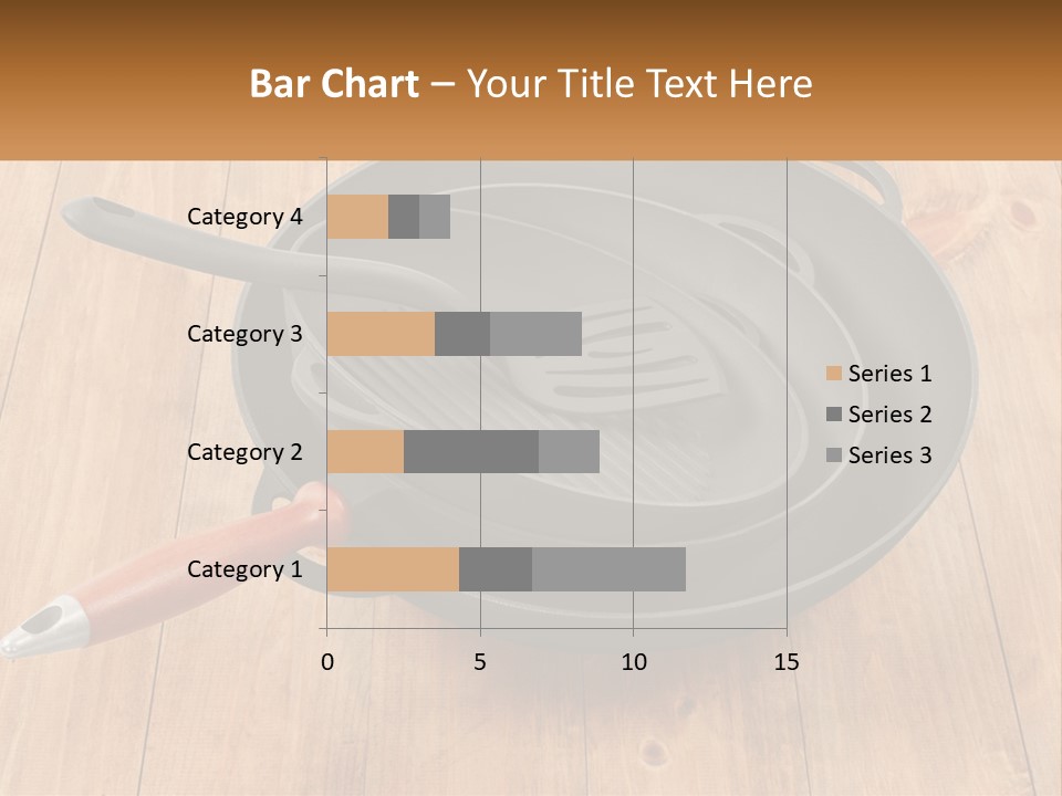 A Frying Pan With A Spatula On Top Of It PowerPoint Template