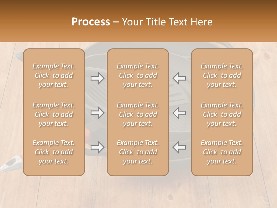 A Frying Pan With A Spatula On Top Of It PowerPoint Template