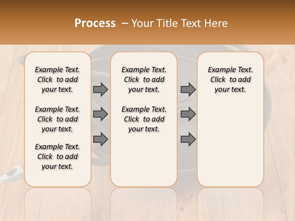 A Frying Pan With A Spatula On Top Of It PowerPoint Template