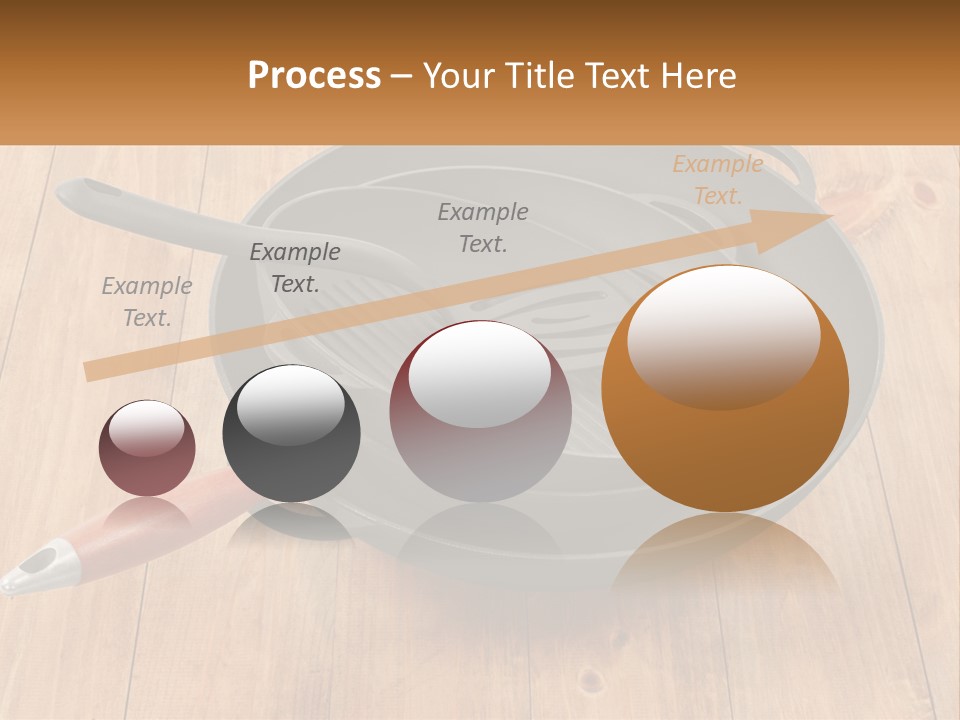 A Frying Pan With A Spatula On Top Of It PowerPoint Template