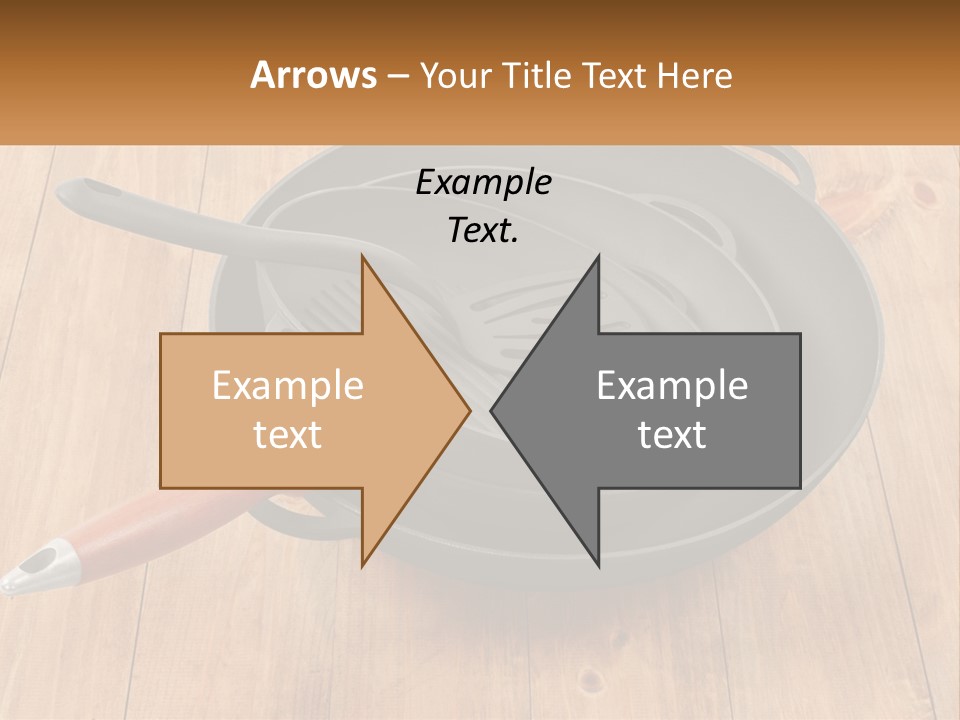 A Frying Pan With A Spatula On Top Of It PowerPoint Template