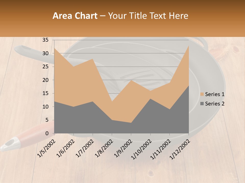 A Frying Pan With A Spatula On Top Of It PowerPoint Template
