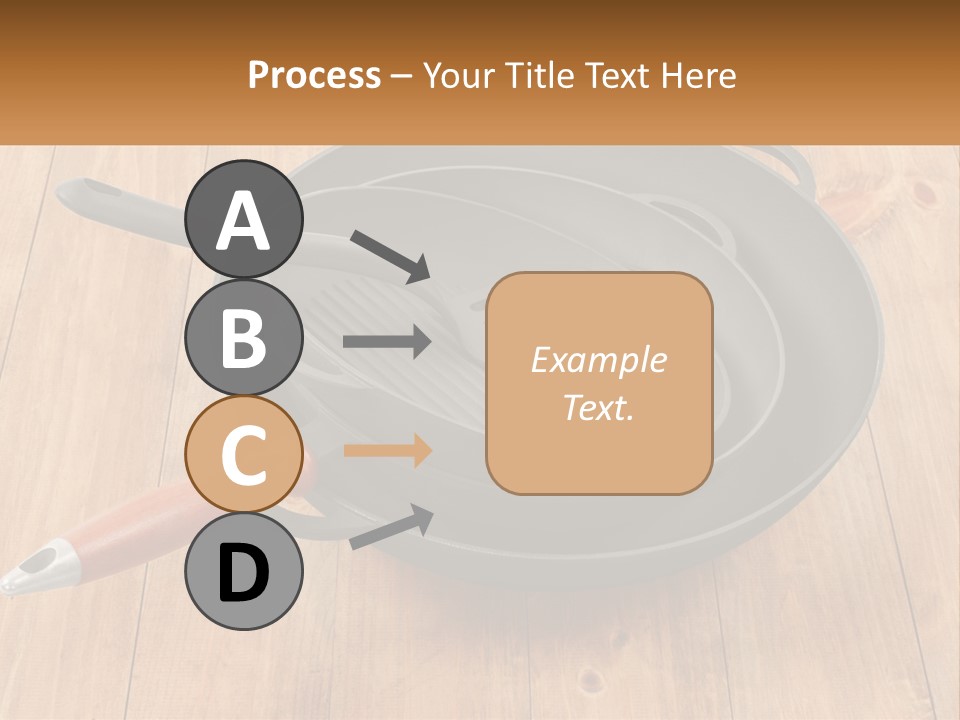 A Frying Pan With A Spatula On Top Of It PowerPoint Template