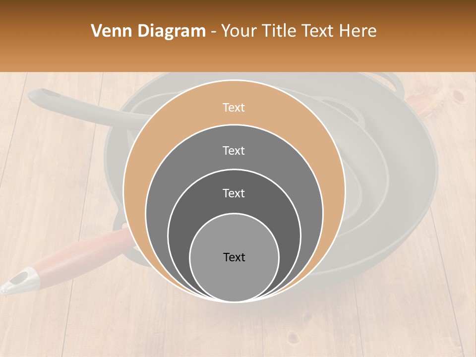 A Frying Pan With A Spatula On Top Of It PowerPoint Template