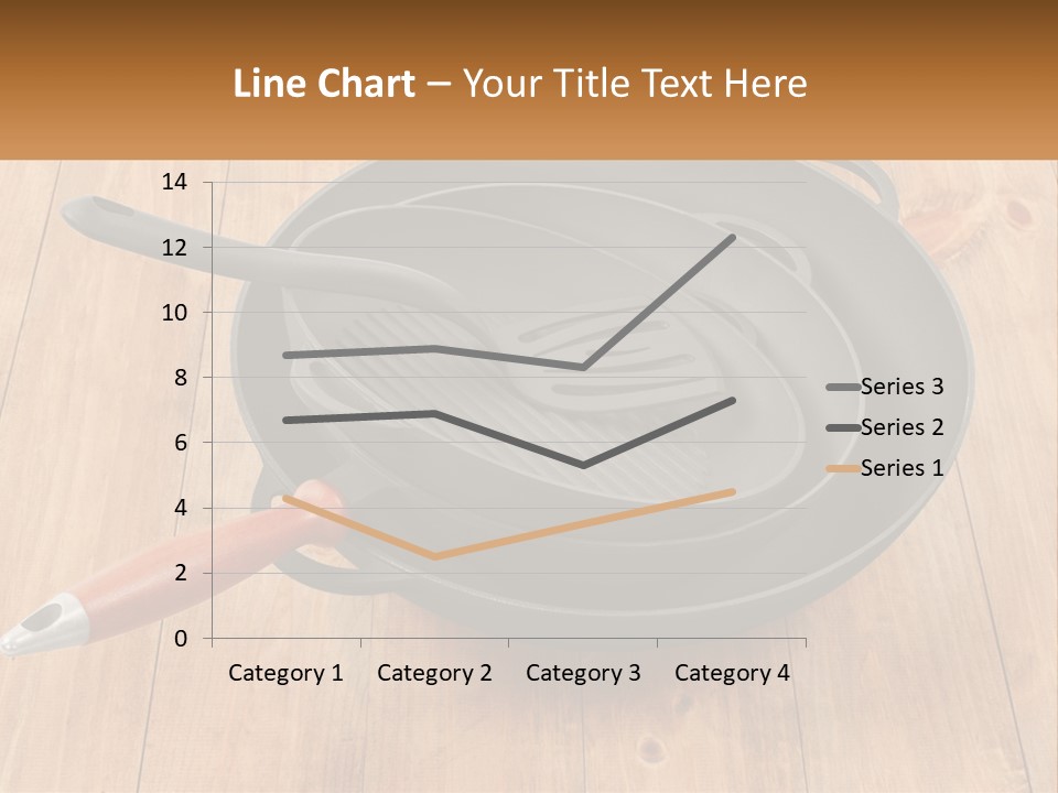A Frying Pan With A Spatula On Top Of It PowerPoint Template