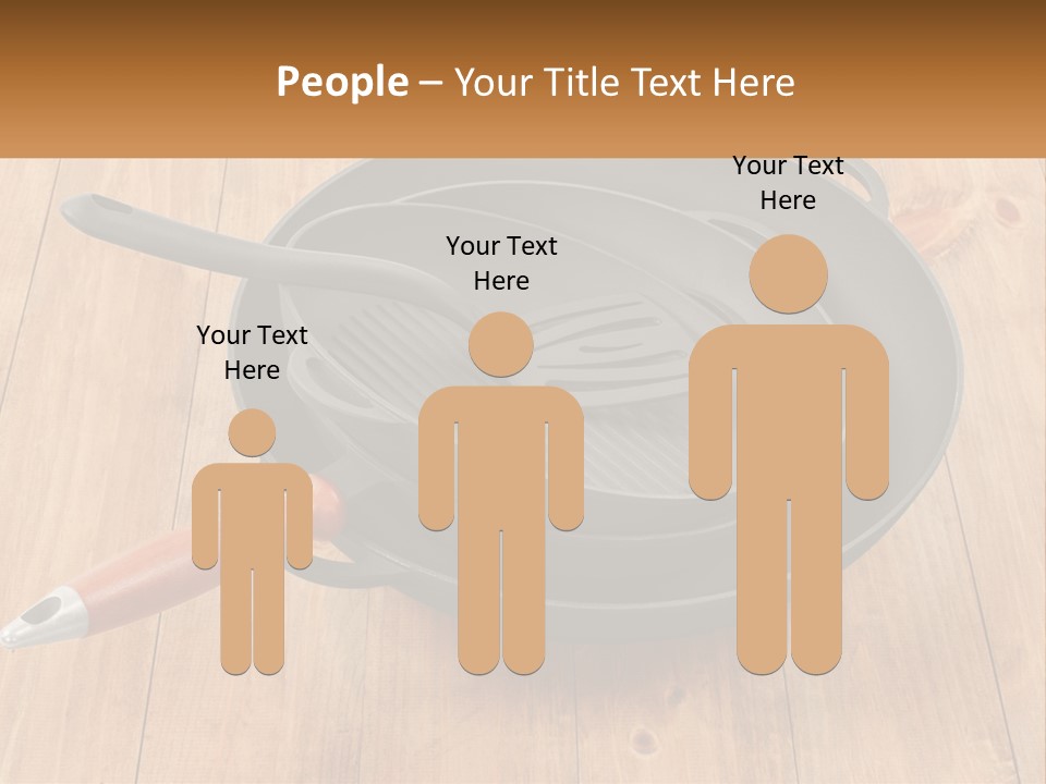 A Frying Pan With A Spatula On Top Of It PowerPoint Template