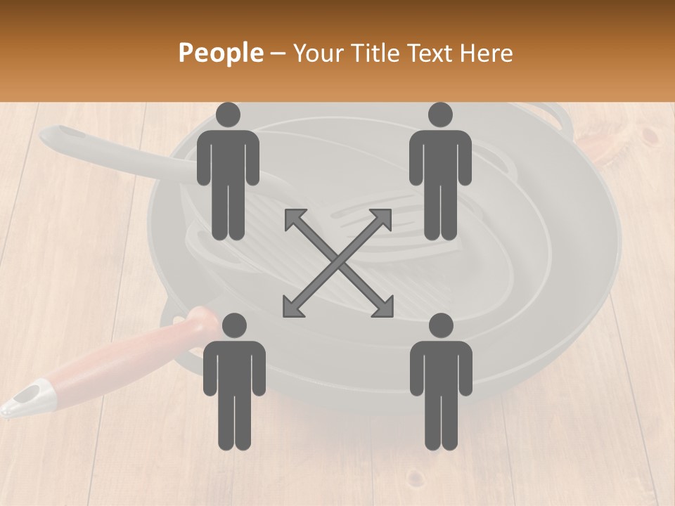 A Frying Pan With A Spatula On Top Of It PowerPoint Template