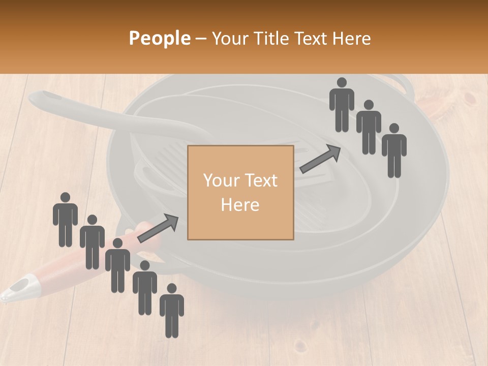A Frying Pan With A Spatula On Top Of It PowerPoint Template