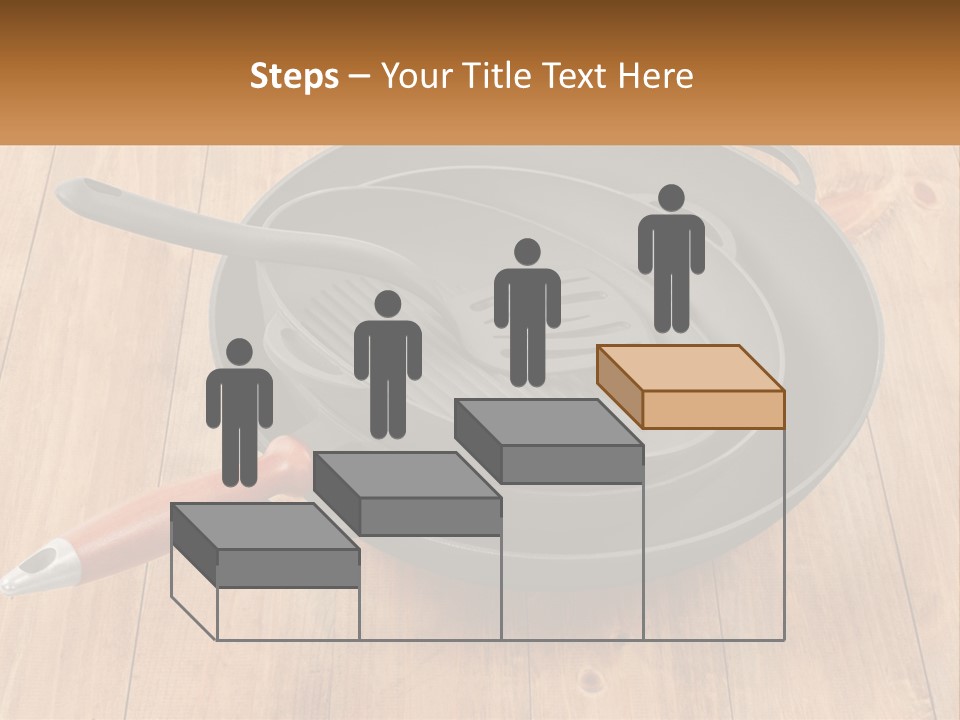 A Frying Pan With A Spatula On Top Of It PowerPoint Template