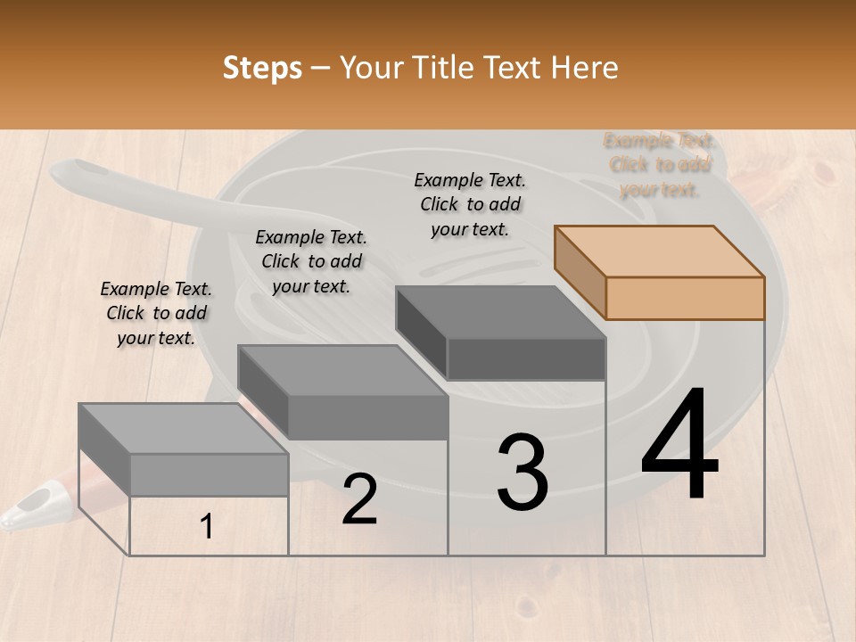 A Frying Pan With A Spatula On Top Of It PowerPoint Template