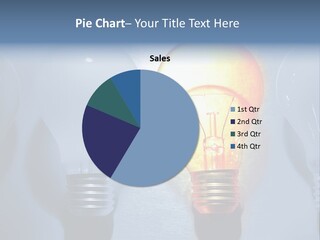 A Group Of Light Bulbs Sitting On Top Of A Table PowerPoint Template