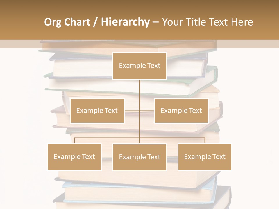 A Stack Of Books With An Apple On Top Of It PowerPoint Template