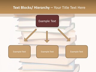 A Stack Of Books With An Apple On Top Of It PowerPoint Template