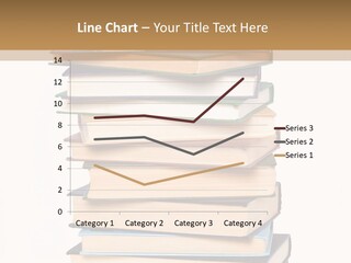 A Stack Of Books With An Apple On Top Of It PowerPoint Template