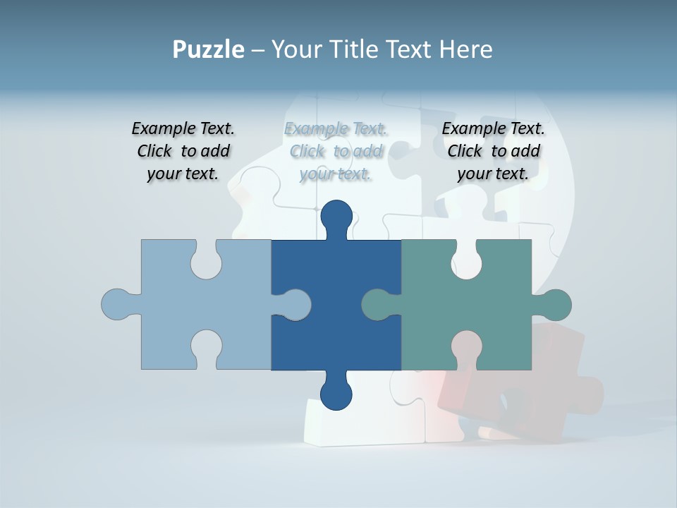 A Piece Of A Puzzle In The Shape Of A Head PowerPoint Template