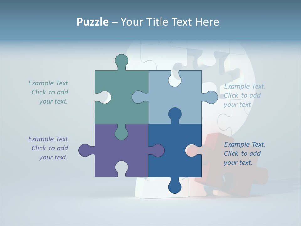 A Piece Of A Puzzle In The Shape Of A Head PowerPoint Template