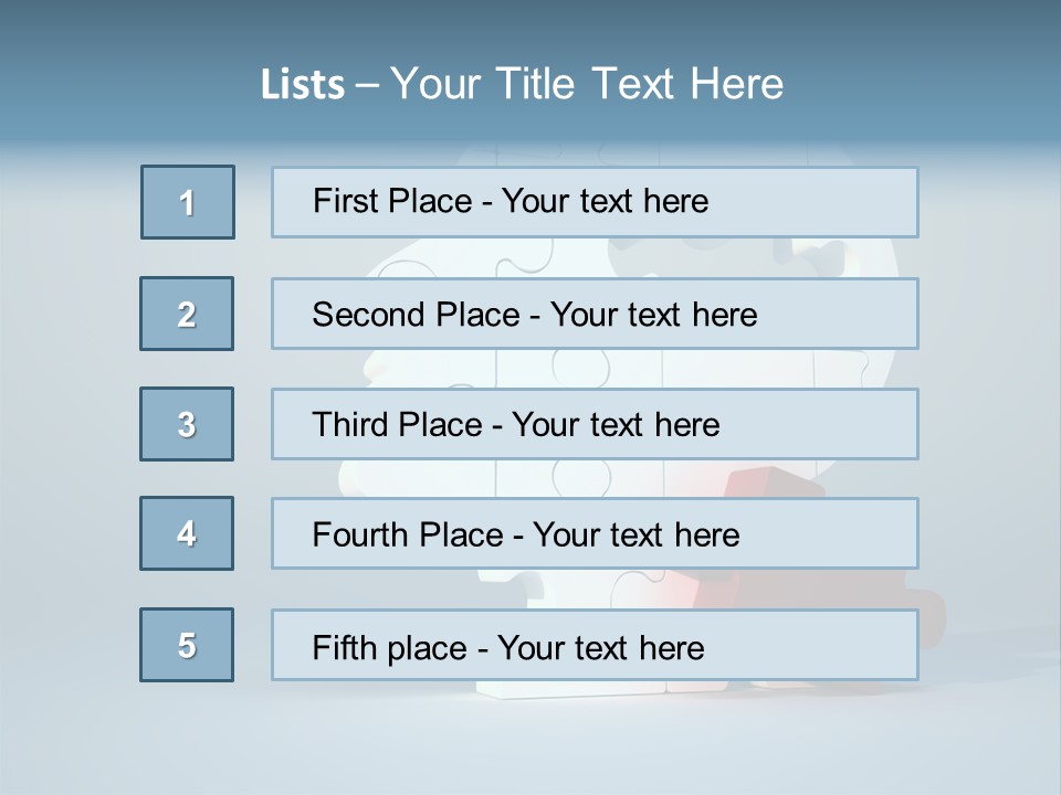 A Piece Of A Puzzle In The Shape Of A Head PowerPoint Template