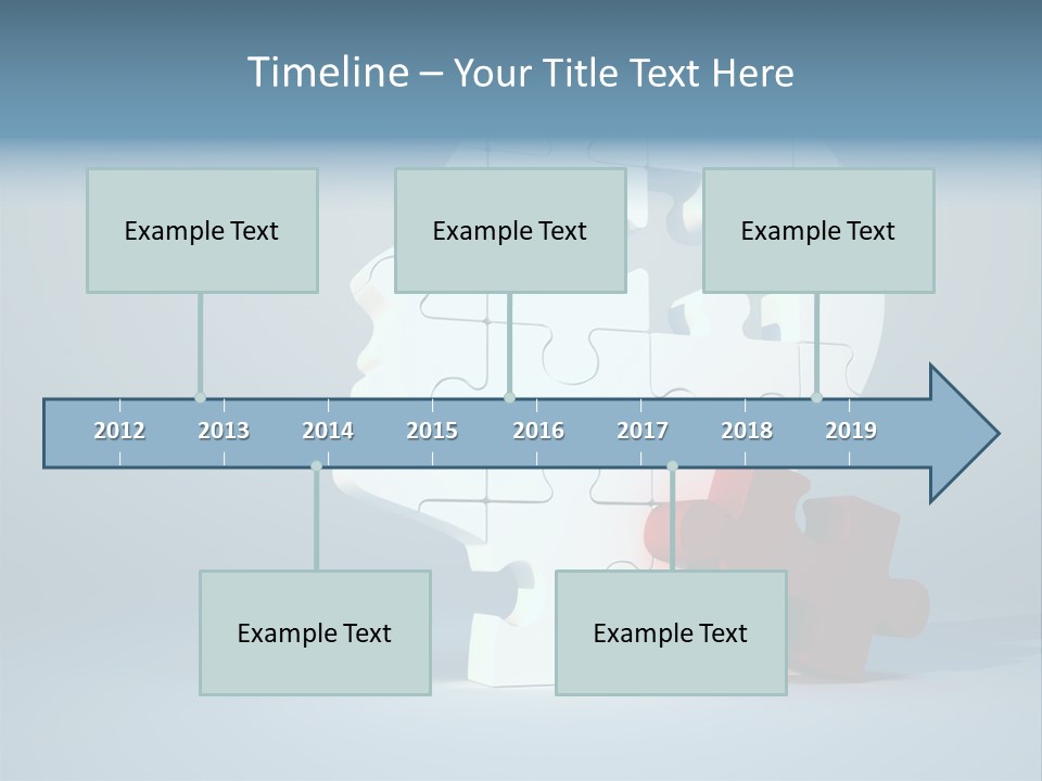 A Piece Of A Puzzle In The Shape Of A Head PowerPoint Template