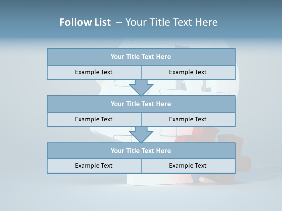 A Piece Of A Puzzle In The Shape Of A Head PowerPoint Template