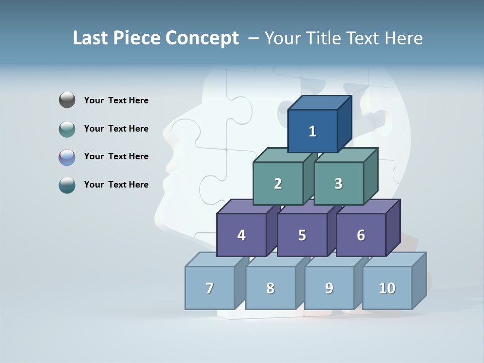 A Piece Of A Puzzle In The Shape Of A Head PowerPoint Template