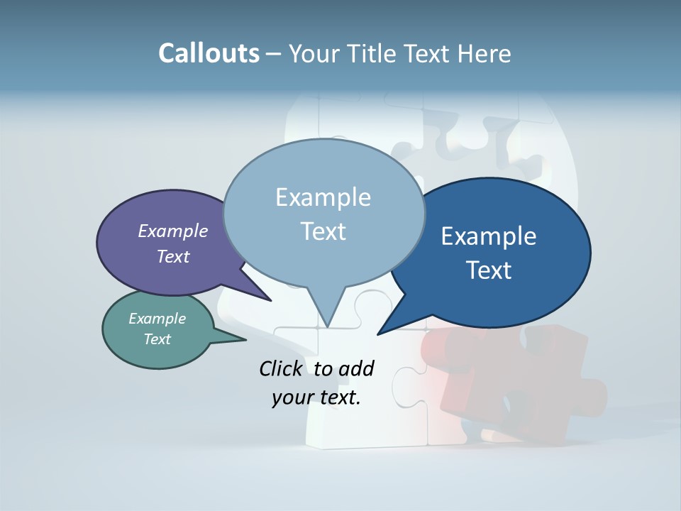 A Piece Of A Puzzle In The Shape Of A Head PowerPoint Template