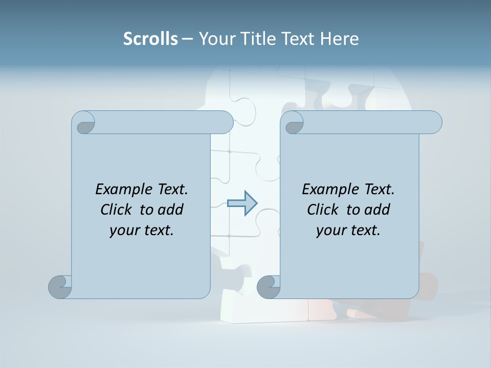 A Piece Of A Puzzle In The Shape Of A Head PowerPoint Template