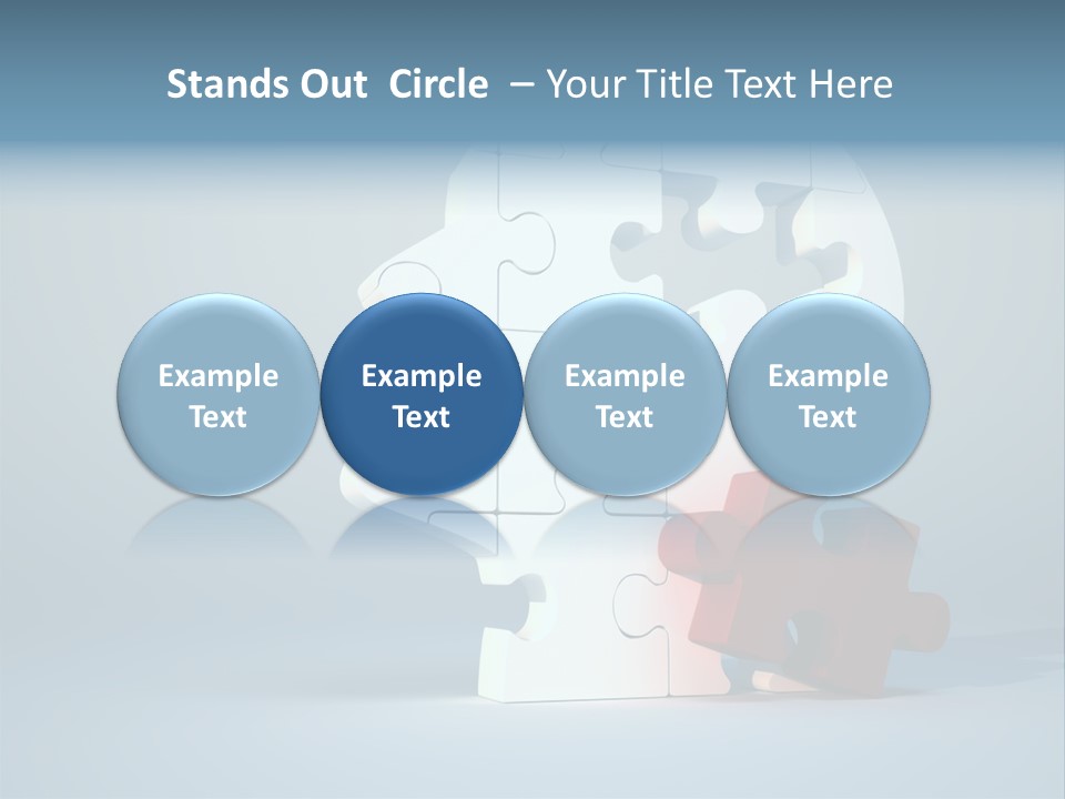 A Piece Of A Puzzle In The Shape Of A Head PowerPoint Template