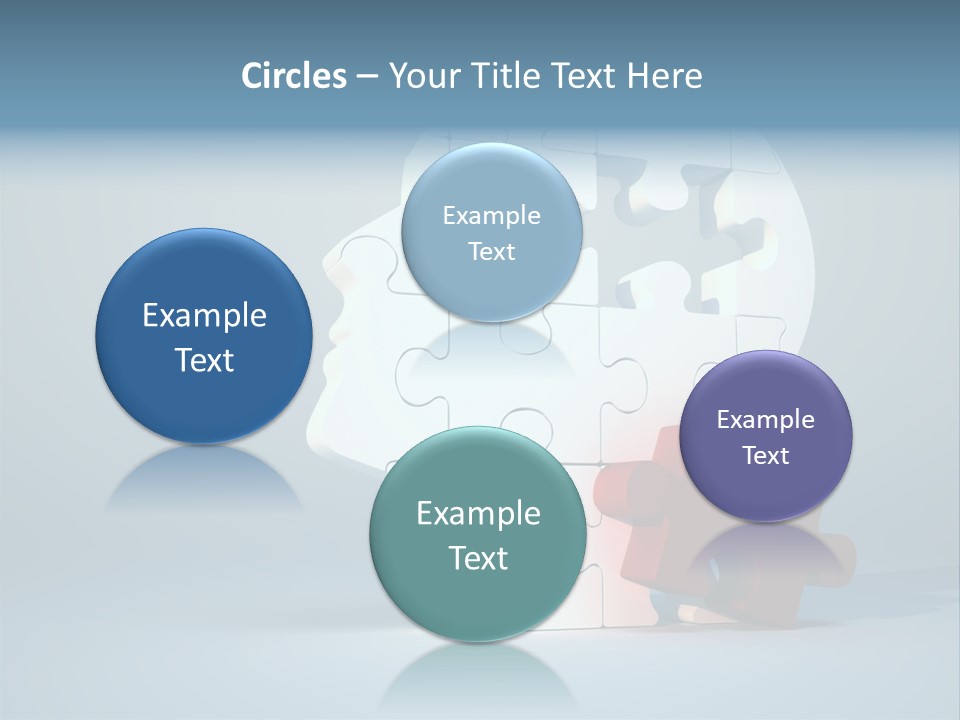 A Piece Of A Puzzle In The Shape Of A Head PowerPoint Template