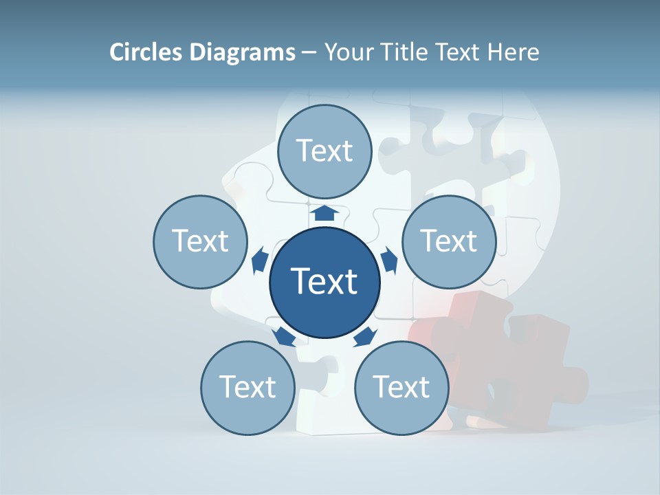A Piece Of A Puzzle In The Shape Of A Head PowerPoint Template