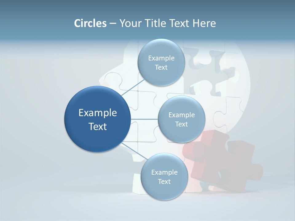 A Piece Of A Puzzle In The Shape Of A Head PowerPoint Template