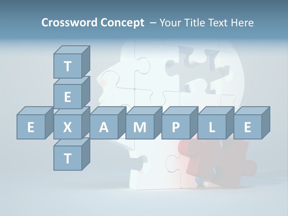 A Piece Of A Puzzle In The Shape Of A Head PowerPoint Template