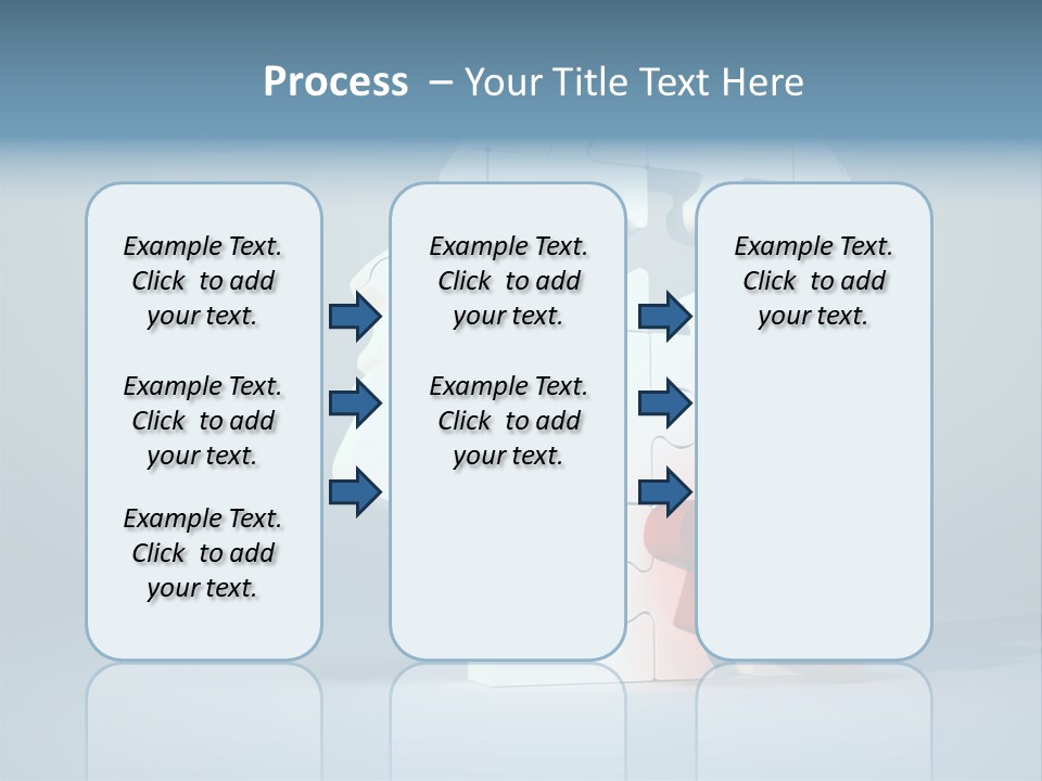 A Piece Of A Puzzle In The Shape Of A Head PowerPoint Template