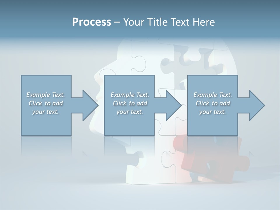 A Piece Of A Puzzle In The Shape Of A Head PowerPoint Template