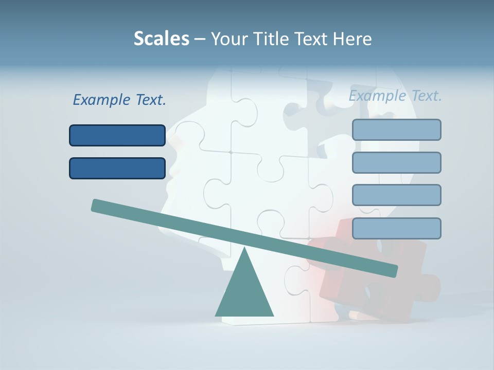 A Piece Of A Puzzle In The Shape Of A Head PowerPoint Template