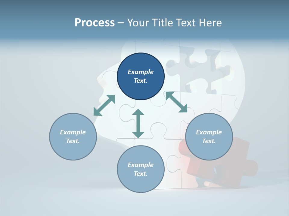 A Piece Of A Puzzle In The Shape Of A Head PowerPoint Template
