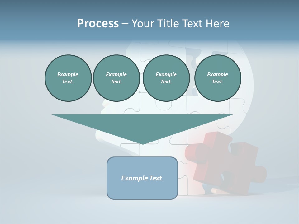 A Piece Of A Puzzle In The Shape Of A Head PowerPoint Template
