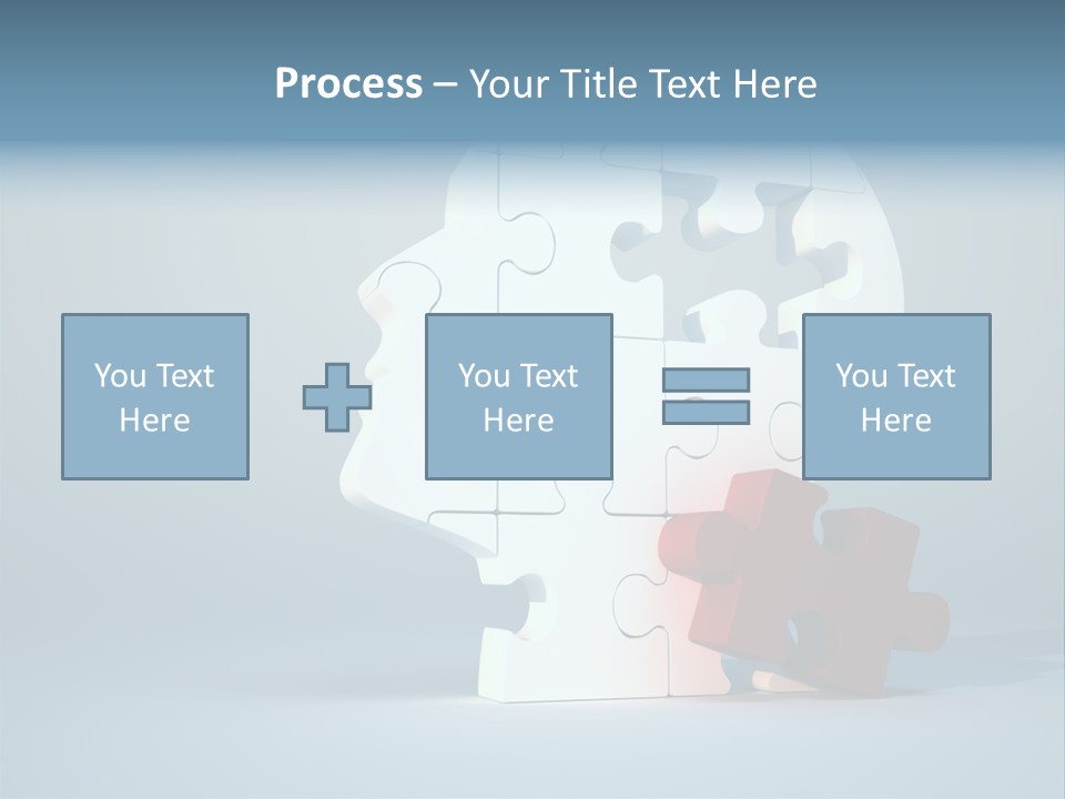 A Piece Of A Puzzle In The Shape Of A Head PowerPoint Template
