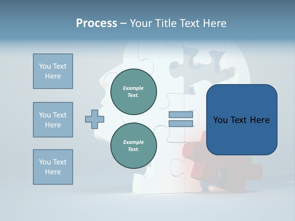 A Piece Of A Puzzle In The Shape Of A Head PowerPoint Template