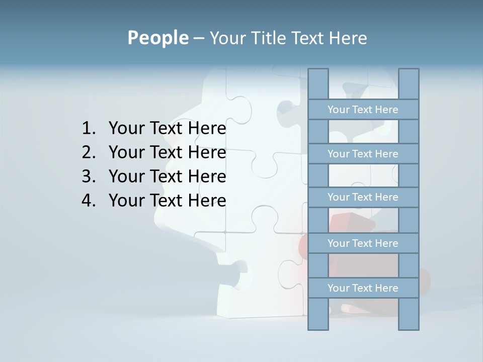 A Piece Of A Puzzle In The Shape Of A Head PowerPoint Template