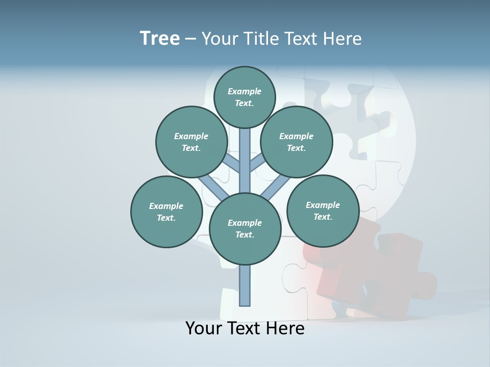 A Piece Of A Puzzle In The Shape Of A Head PowerPoint Template