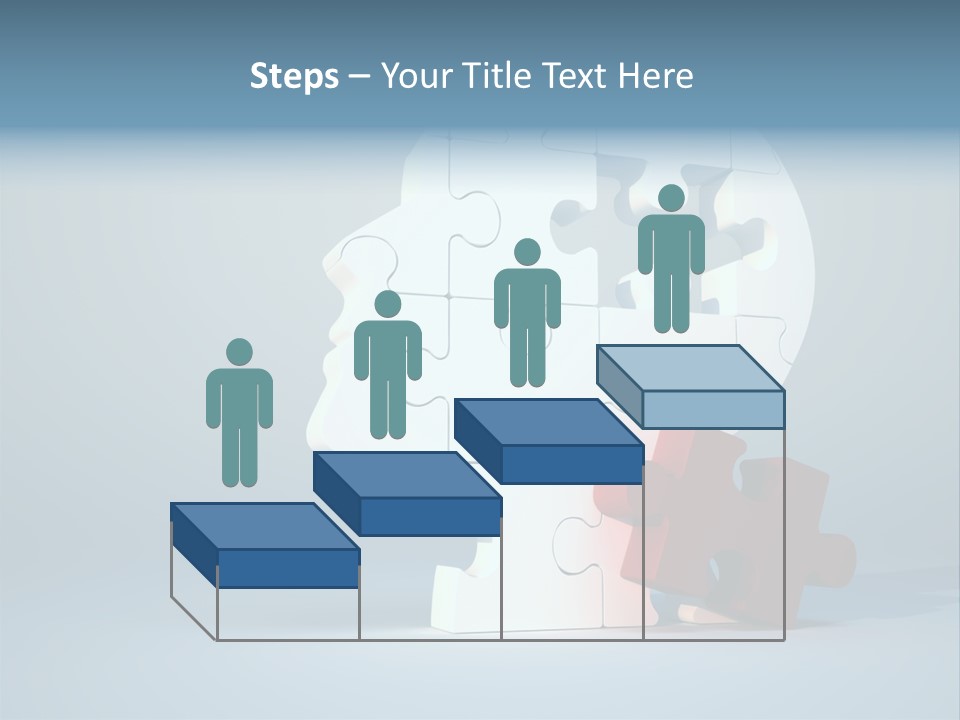A Piece Of A Puzzle In The Shape Of A Head PowerPoint Template