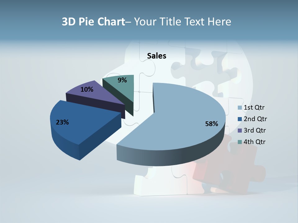 A Piece Of A Puzzle In The Shape Of A Head PowerPoint Template