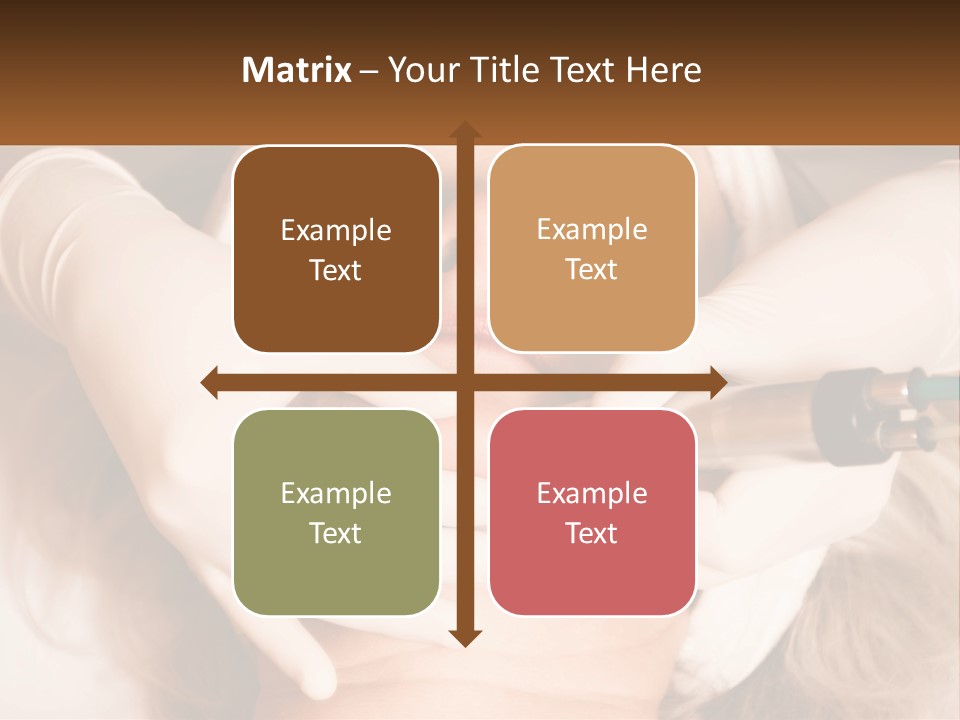 A Woman Getting A Botula Injection From A Doctor PowerPoint Template
