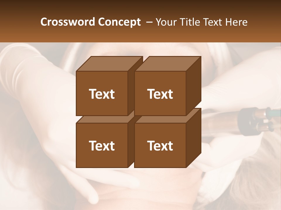 A Woman Getting A Botula Injection From A Doctor PowerPoint Template