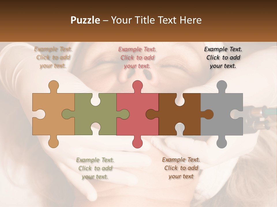 A Woman Getting A Botula Injection From A Doctor PowerPoint Template