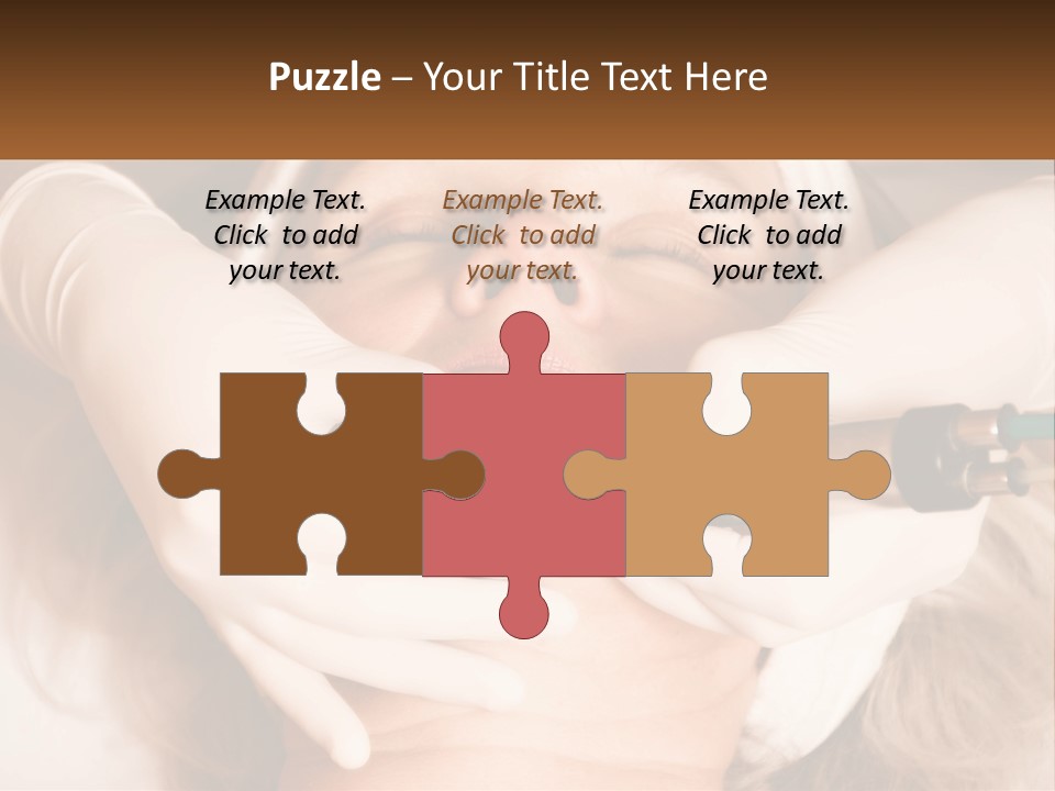 A Woman Getting A Botula Injection From A Doctor PowerPoint Template